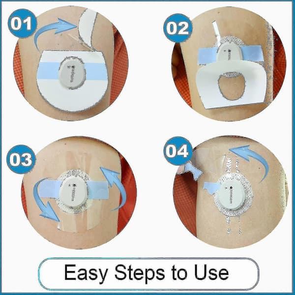 Dexcom G7 -laastarit, Dexcom G7 -vedenpitävät laastarit, Dexcom G7 -ihoystävälliset kiinnityslaastarit - 3 kpl - 30 kpl - läpinäkyvät