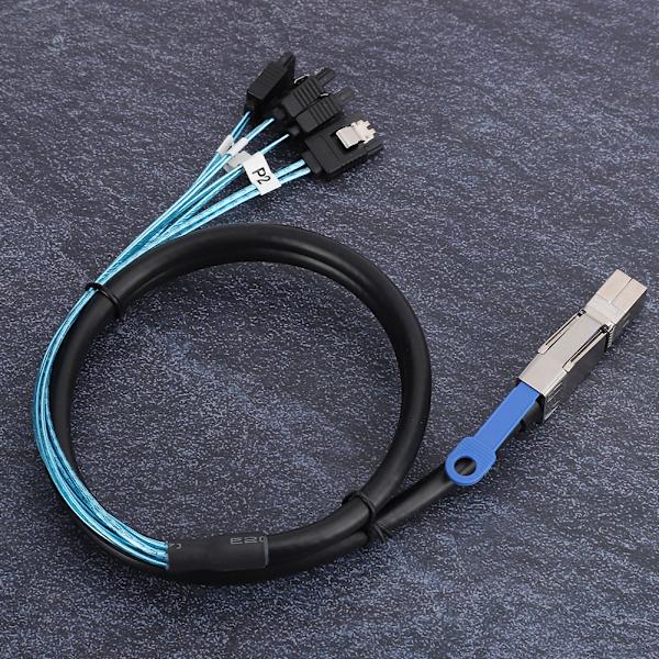 H0402 Mini SAS -kaapeli SFF-8644 - 4 x SATA Ulkoinen palvelimen kiintolevy tietokonetarvikkeet