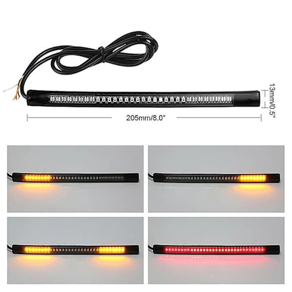 48 LED stoplys til motorcykel bil cykel blinklys lysstribe 12V