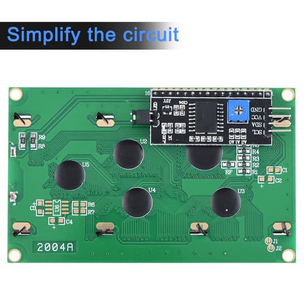 Högkvalitativ IIC/I2C/TWI 2004 204 20X4 LCD-skärmmodul