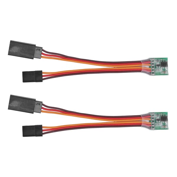 2PCS Universal RC Servo Signal Reverser Rotation Inverter för RC Flygplan Styrväxel