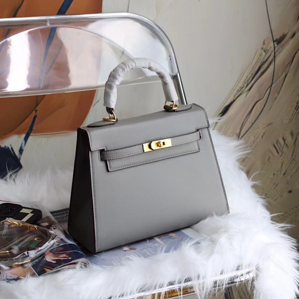 Håndlaget grå crossbody-veske for kvinner, liten 22x7x16, stilig og funksjonell High-grade gray Small size: 22*7*16
