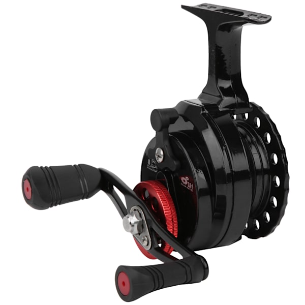 Bærbar Nylon Raft Pole Hjul Reel Forhjul Rock Fiskeline Hjul Tilbehør Sort venstre hånd