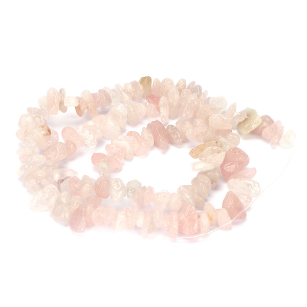 DIY Uregelmessige Perler Anheng Enkelt Elegant Armbånd Øredobber Lage Perler Tilbehør Rose Quartz
