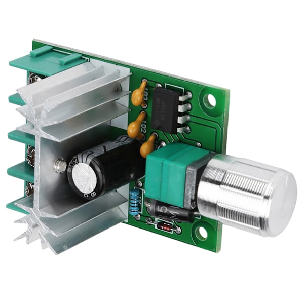 6V-12V 6A PWM DC Motorvarvtalsregulator Högeffekts Steglös Variabel Hastighetsbrytare