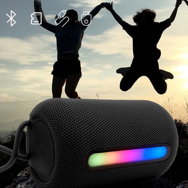 Bluetooth-højttaler, M3 mini udendørs metalhøjttaler, bærbar Bluetooth, sort, 6*6*3cm, ét stykke.