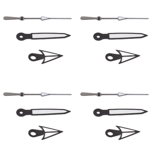 10st Set Klockvisare Klockhänder Timme Minut Sekund Självlysande Klockrörelse Modifieringsdelar för NH35 NH36 SK‑23