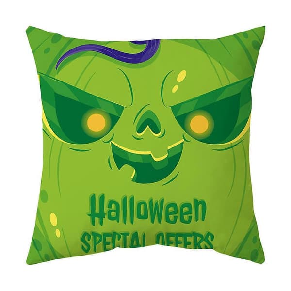 Sæt med 4 Halloween-dekorationspudebetræk 45*45cm dekorative pudebetræk til sofa hjemmesofa