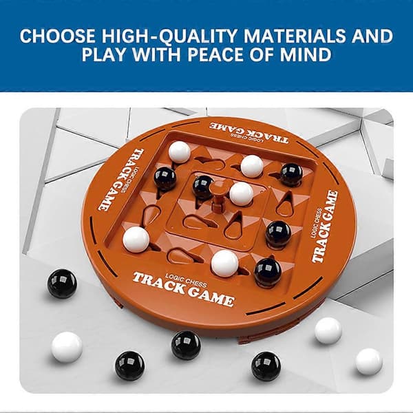 Track Game Logic Chess, 2 Player Strategy Game, Fun Educational Game for Kids and Adults, Quick Thinking Brain Teaser