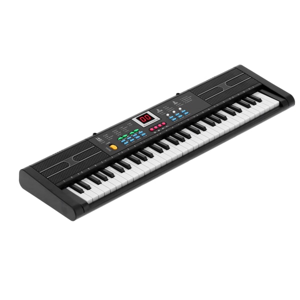 Keyboard Piano 61 tangenter Instrument Elektrisk med USB-mikrofon for barn, nybegynner MQ6187