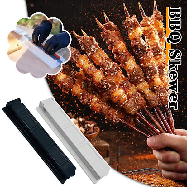 Gigaax Kebab Maker, Plastic Kebab Press, Manuel Kabob Form, Form white one size