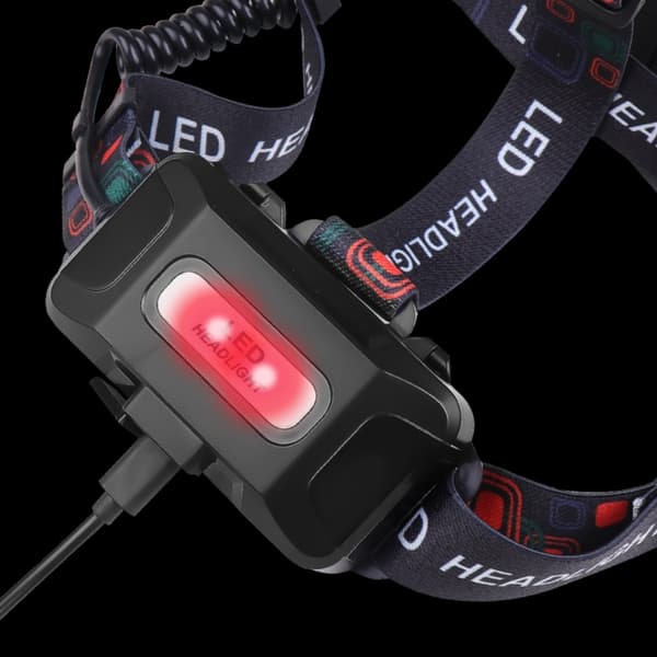 LED Hodelykt, Robust IPX4 Vannbestandig Hodelykt, Ultra Lyse Hodelykter for Løping, Camping, Utendørs, Strømbrudd