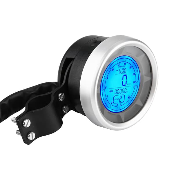 Motorcykel Multifunktionelt LCD Måler Tacho Speedometer Odometer Overspeed Advarsel