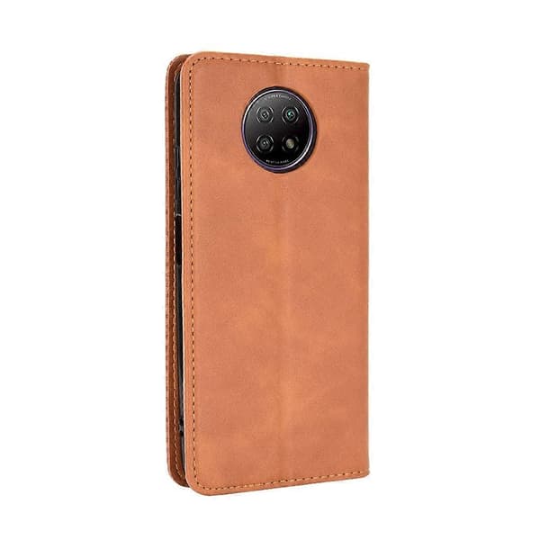 Läderfodral kompatibelt med Xiaomi Redmi Note 9T 5G / Note 9 5G Brown