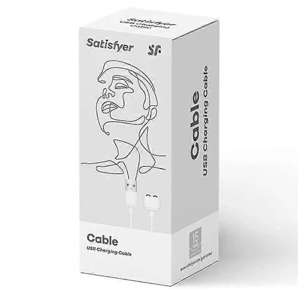 Satisfyer - Latauskaapeli Valkoinen