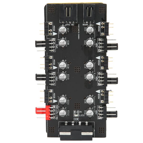 6-vejs Splitter Hub 4PIN PWM Hastighedsregulering 3PIN ARGB Lysstyring Ekspansionskort IDE Interface