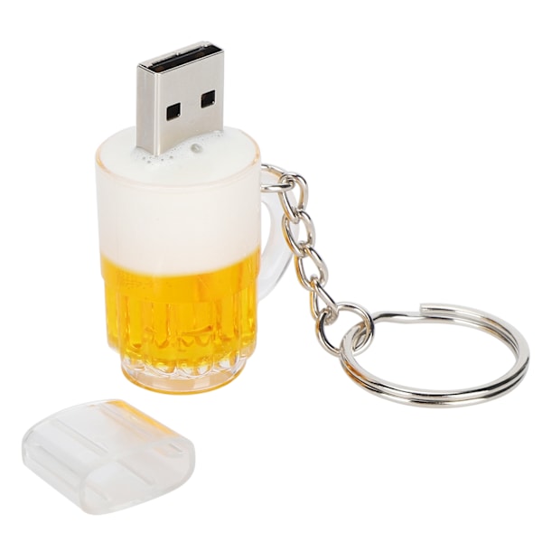 USB Flash Drive Tegneserie Dominerende Ølkrus Form Bærbar Lagerhukommelse Stick 4GB