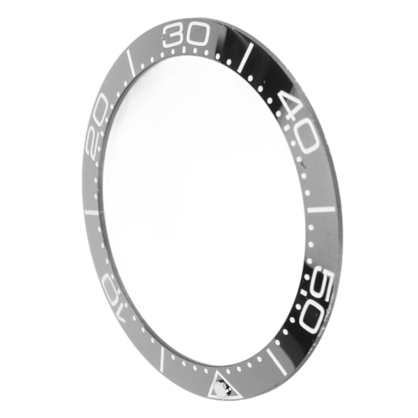 Keramisk Klockring Professionell 38mm Klockringsinlägg Ersättningsdelar Tillbehör för Urmakare Svart Bas Vit Siffra