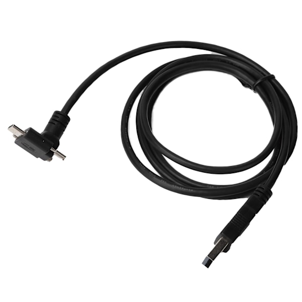 USB 3.1 Type‑C till USB 3.0 Datakabel 90 Graders Låsskruv Anslutningskabel Adapter Konverteringssladd 120cm