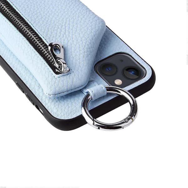 Pung etui iPhone 13 etui, iPhone 13 etui, blå