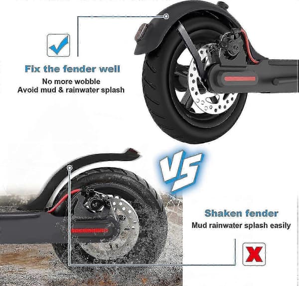 Til Xiaomi/aovo M365 Pro Elektrisk Scooter Stænkskærm Bagstøttesæt