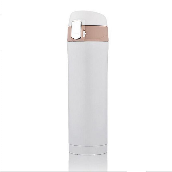 Dubbelväggig vakuumkoppflaska - isolerad vattenflaska i rostfritt stål för varma och kalla drycker - kaffemugg för resor, sport