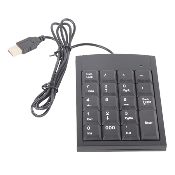 Bärbart Mini USB Numeriskt Tangentbord för Laptop
