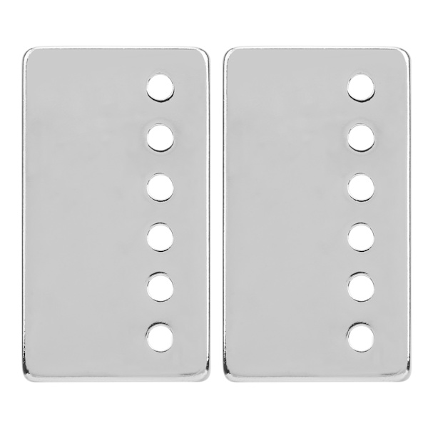 2 stk. Elektrisk Gitar Pickup Shell Nikkeldeksel 50mm og 52mm Musikkinstrumenttilbehør Sølv