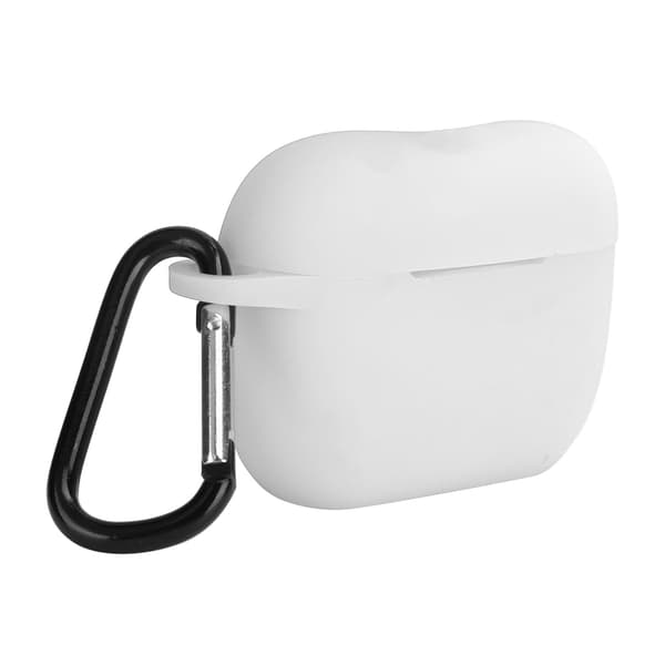 Silikonfodral Skyddskåpa för IOS Earbuds Pro/III Bluetooth Headset Laddningsfodral Vit