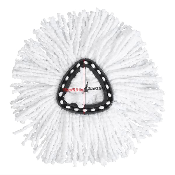 Erstatningsmoppehoder Mikrofiber Triangel Spinnmoppehode for enkel rengjøring av gulv