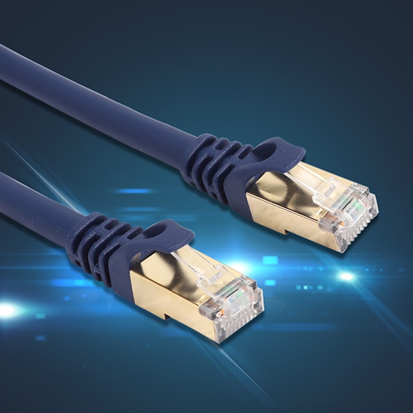 2 stk Cat8 40Gbps 2000Mhz Ethernet-kabel RJ45 Nettverkskabel LAN Patch Cord 1m
