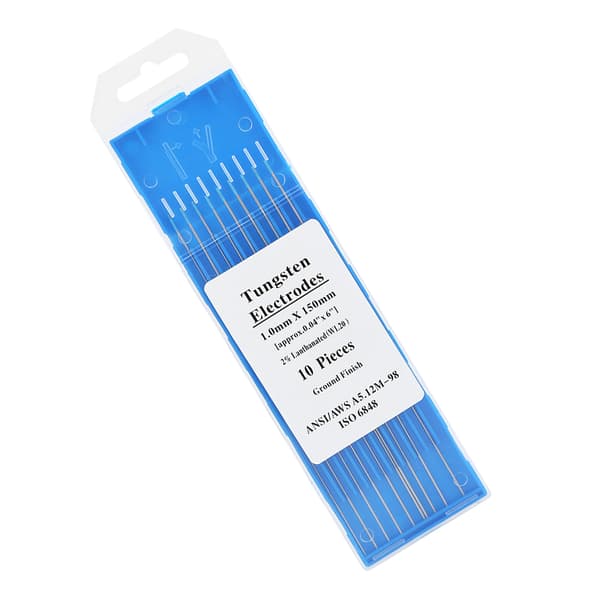 10pcs WL20 Tungsten Electrode 2.0% Lanthanated Tig Rod 1.0mm x 150mm