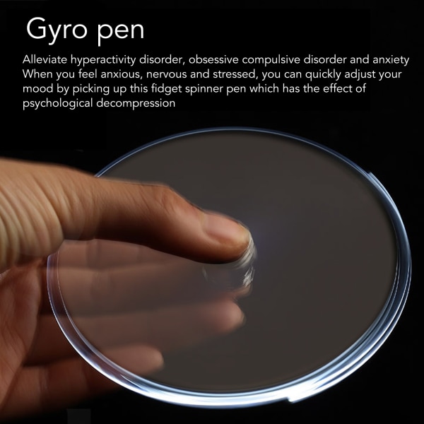 Sormenpäällä valaiseva Gyro kuulakärkikynän sormella pyörivä kirjoituskynä LED-valolla stressikullan vapauttamiseen pink