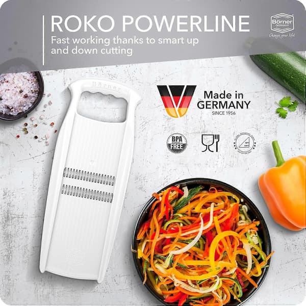 Swissmar V-2053 Borner Power Line tynn julienne-kutter, rask grønnsakskutter