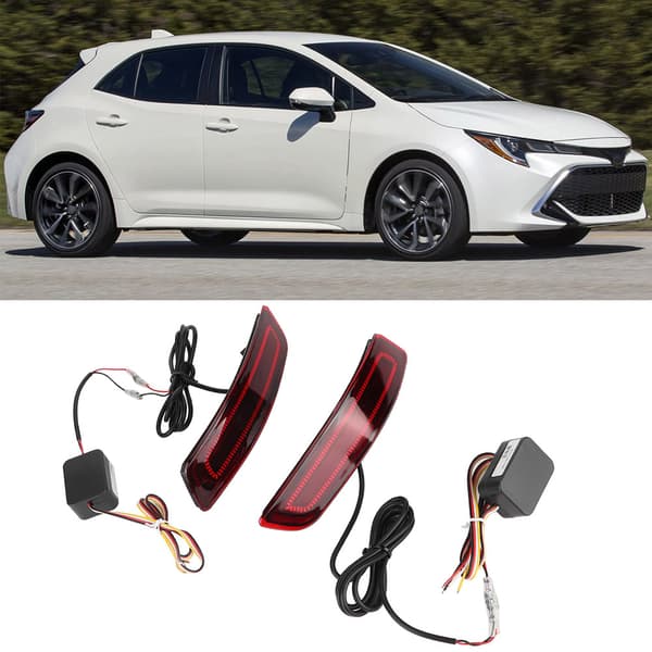 2 stk. Silikon LED Baklykter Tåkelys Bremslys Passer til Toyota Corolla 14-18