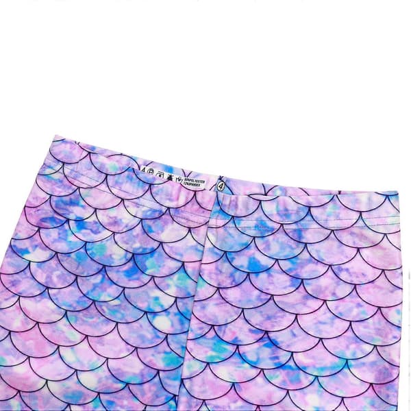 Dame 81s Leggings Kunstnerisk Sprut Trykt Smørbløt Elastisk Bukse XL