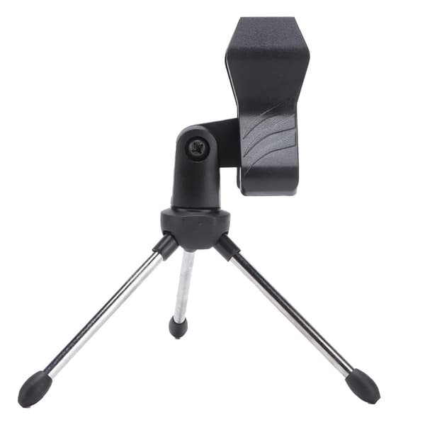 Desktop Mikrofonholder Mikrofonstativ Foldbart Bærbart Vinkeljusterbart Tripod Beslag