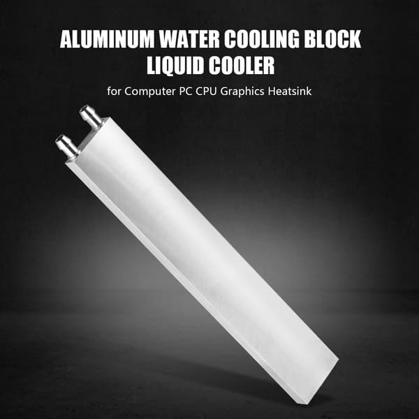 Aluminium Vandkølingsblok Væskekøler til Computer PC CPU Grafik Køleplade 240*40*12mm