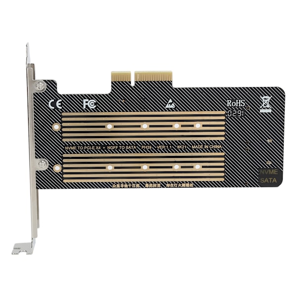 Riser Card SSD til PCIE SATA DualDisk Transfer Udvidelseskort til Windows OS X LINUX