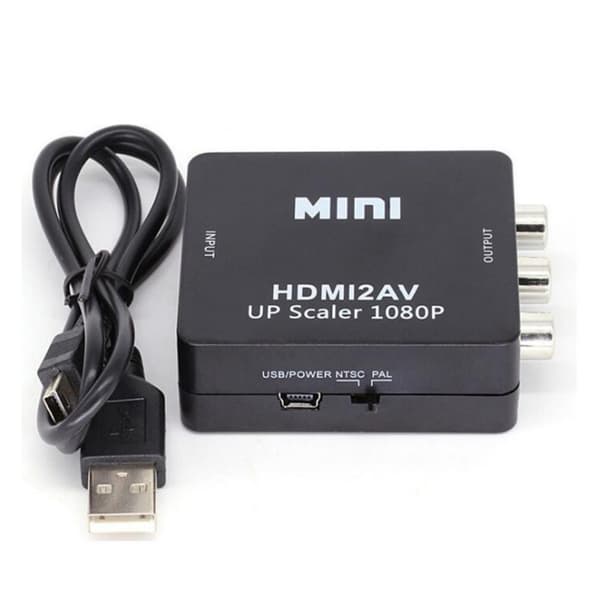 HDMI til AV-konverter, HDMI til AV-adapter, HDMI til RCA, HDMI-switch, 1080P
