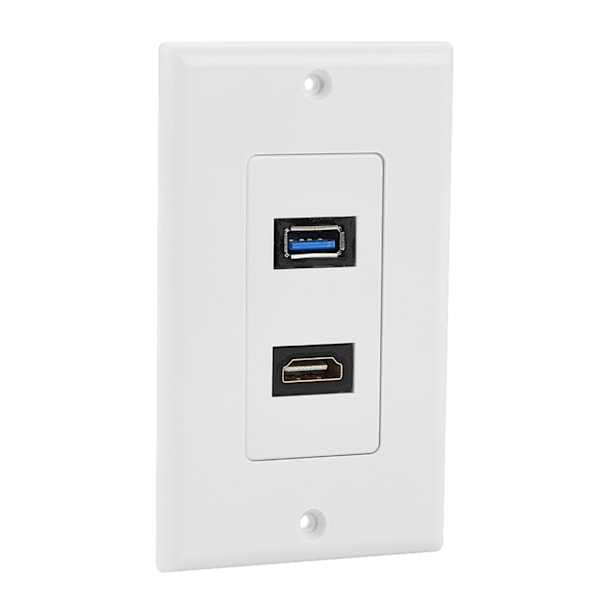 HDMI USB3.0 To i ett Integrert Multimedia Veggpanel Lyd Video Socket