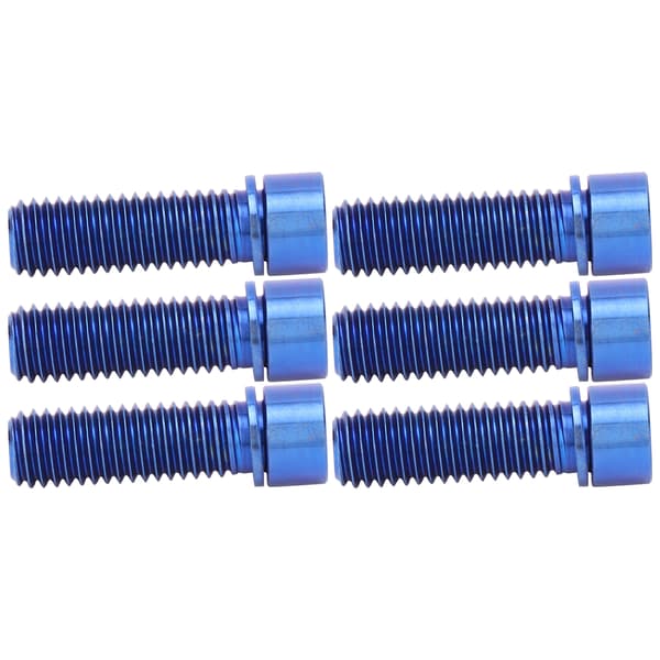 6 pcs M8x25mm Stem Screw Handlebar Bolt Titanium Alloy Bicycle Spare Part Accessory Blue