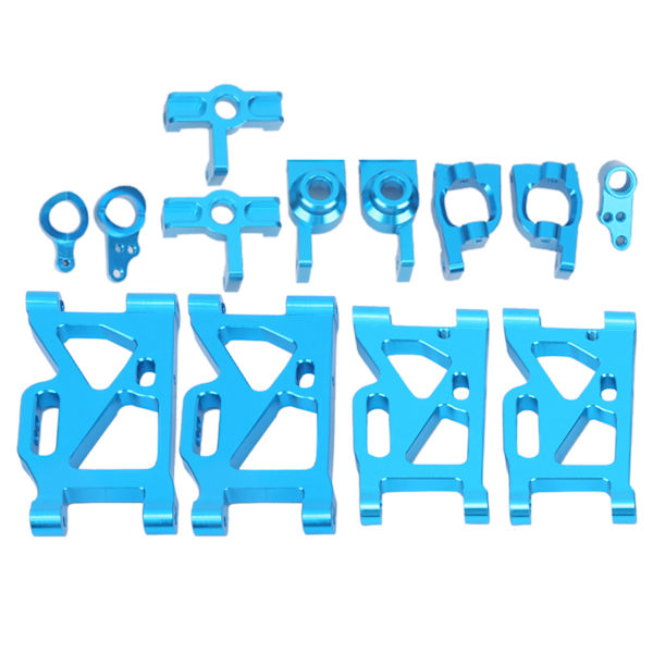 RC Bil Metall Uppgraderingsdelar Kit Styrning Fjädring Arm C-hållare Tillbehör för WLtoys 1/14