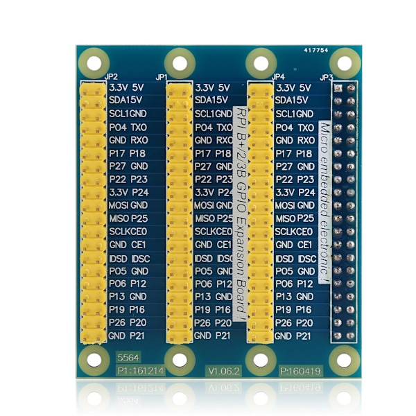 GPIO Udvidelseskort 1 til 3 Port Udvidelse 40-pin Kortmodul GPIO Adapter til Raspberry PI 2