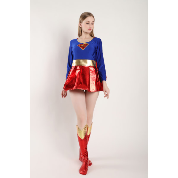 Naisten TV-ohjelman Supergirl-mekko XL