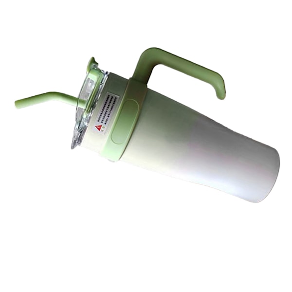 Bil Isolerad Mugg Rostfritt Stål 1250ML med Sugrör Isolerade Tumblers för Utomhusresor Gradient Grön
