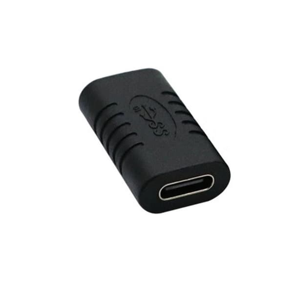 Typ-C hona till hona-adapter, USB 3.1 dataförlängning, USB-C datakabel rak adapter, laddningsadapter.