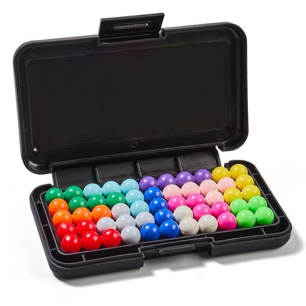 Pyramid Puzzle: Educational Toy for Children to Develop Logical Thinking – IQ Magic Beads 2D Puzzle – 200 Levels