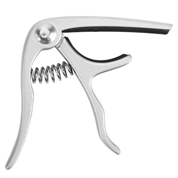 CP‑08 Zinklegering och Silikon Lättviktigt Gitarr Ukulele Capo Musikinstrument Tillbehör Matt Silver