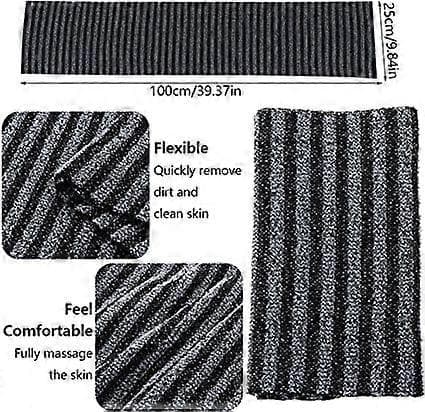 Extra Long Exfoliating Back Scrubber, 100x25 cm Magic Back Scrubber for Shower, Back Washer for Shower, Bath Washcloth for Body Cleaning